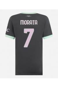 AC Milan Alvaro Morata #7 Fotballdrakt Tredje Klær Dame 2024-25 Korte ermer